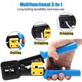 RJ45 Crimp Tool Pass Through Cat5 Cat5e Cat6 Crimper Cutter