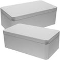 thumbnail image 1 of Miangastore 2Pcs Small Tins Tea Leaf Tin Storage Box Empty Tinplate Candy Storage Box with Lid, 1 of 9