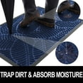 thumbnail image 2 of Buganda Waterproof Doormat, Non Slip Absorbent Rubber Door Mat for Outdoor and Indoor, Low Profile Dirt Trapper Front Door Rug, 48"x32",Navy, 2 of 7
