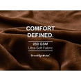 thumbnail image 4 of Brooklyn Jax Solid Plush Fleece King Blanket, Brown color, 4 of 7