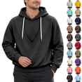 thumbnail image 3 of CONROSES Pet Pouch Hoodie for Men Kangaroo Pocket Puppy Cat Dog Hoodie Cozy Long Sleeve Warm Pet Carrier Hooded Sweatshirts, 3 of 9