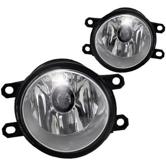 Fog Light For 08-11 Toyota Highlander Clear Lens, Pair