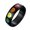 Black, variant on Stainless Steel Rainbow Heart Pride Ring for Men Women, Colorful Enamel LGBT Equality Wide Band, Comfort Fit Love Statement Jewelry Gift Silver Size 6