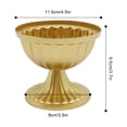 thumbnail image 3 of 10Pcs 3.7" Flower Arrangement Pot Centerpiece, Gold Trumpet Metal Vases Wedding Table Decor, 3 of 17