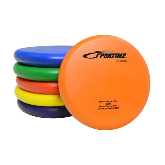 Sportime Gradestuff Foam Fliers, 8-1/2 Inches, Assorted Colors, Set of 6