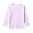 thumbnail image 4 of Girls Long Sleeve T Shirt Kids Crew Neck Basic Tee Regular Fit School Fall Winter Layering Casual Top, 4 of 5