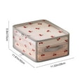 thumbnail image 3 of Eespoir Cherries Patterns Foldable Clothes Storage Box, Large Capacity Fabric Organizer, For Closets Sweaters Blankets Pants, Bedroom Wardrobe Storage Bin, Multi Size(C), 3 of 6
