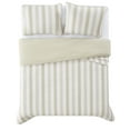 thumbnail image 5 of Truly Soft Aiden Stripe Quilt Set Beige Polyester 3-Piece King Quilt Set, stripe themed, for Men and Women, OEKO-TEX Certified Confidence, 5 of 9