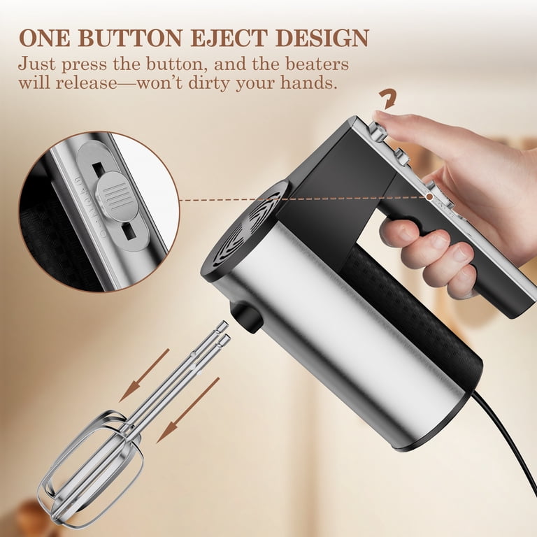 TINANA 5 Speed Hand Mixer Electric Handheld with 1 Whisk, 2