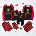 thumbnail image 1 of Conjuntos de pijamas navideños familiares a juego Grinch 2024, pijama de Grinch con parte superior y pantalones de pijama a cuadros, pijama de Grinch para niños y adultos para la familia, Hombres 2XL, 1 of 7
