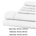 thumbnail image 5 of Benjara BM231585 Tulsa 1200 Thread Count Tri Blend Grand Sheet Set&44; Blanc - 6 Pièces, 5 of 5