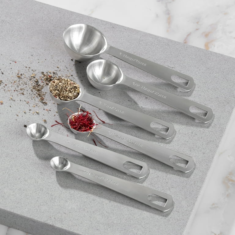 Last Confection 6pc Stainless Steel Measuring Spoons Set