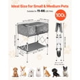 thumbnail image 2 of VEVOR Dog Bathtub, Elevated Dog Bath Tub, Collapsible Pet Bathing Grooming Wash Station, Portable Foldable Space-saving, with Built-In Drain Hose for Small and Medium Pet Cat Indoor & Outdoor, Gray, 2 of 9