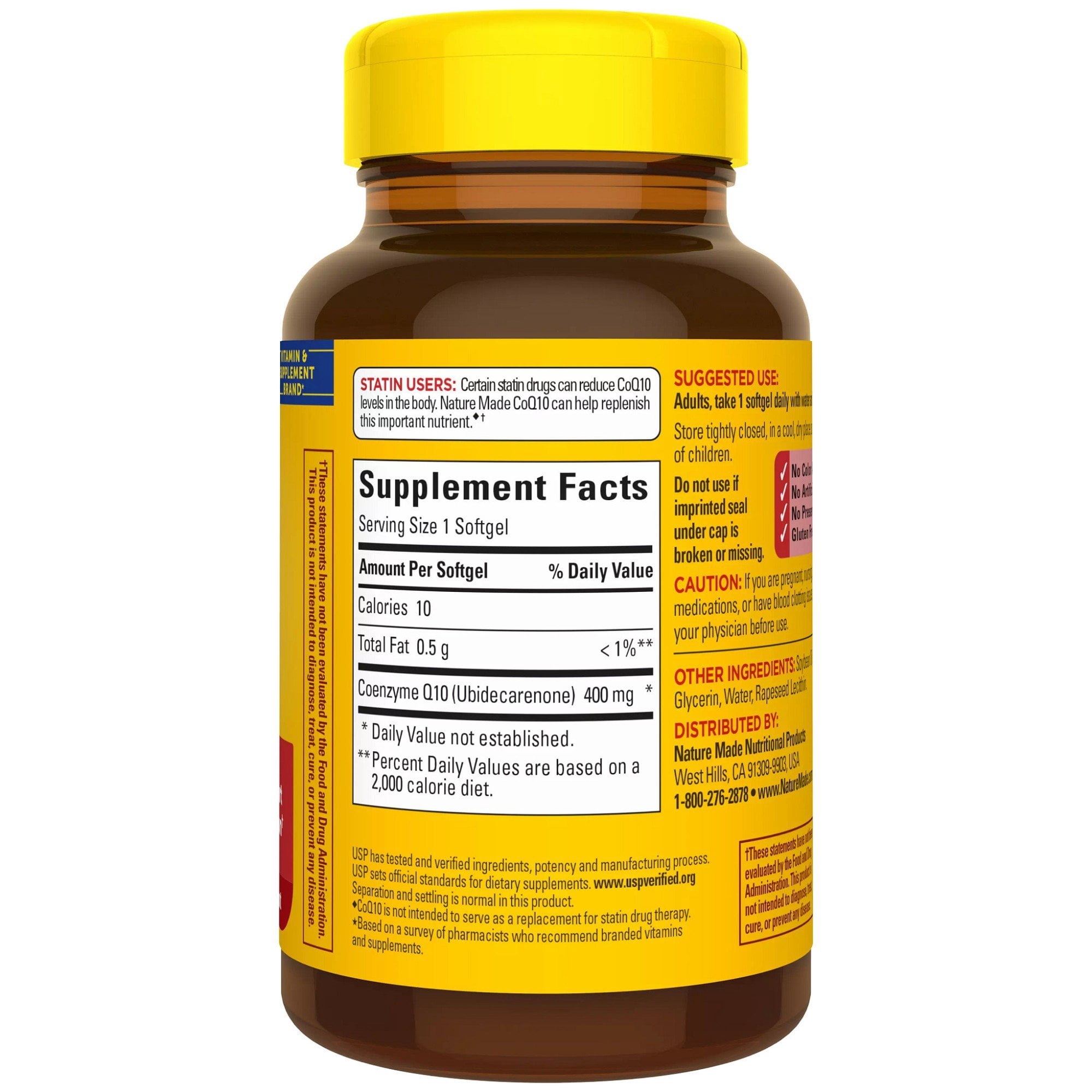 Nature Made CoQ10 400 mg Softgels, 40 Count