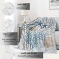 thumbnail image 2 of Nautical Coastal Blanket,Ocean Beach Seashell Starfish Throw Blankets,Gifts for Kids & Marine Life Lovers,Lightweight Soft Fleece,for Picnic Sofa Couch Bed Room Travel,Birthday Decor,40x50in, 2 of 6