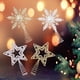 thumbnail image 3 of Estrella Para La Punta Del Árbol De Navidad Plástico Dorado Cebolla Rosa Estrella Elegante Para La Punta Del Árbol Estrella Decorativa Para El Árbol De Navidad Nieve, 3 of 3