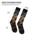 thumbnail image 2 of Lsque Vintage Metal Dragon Pattern Sport Compression Socks for Men & Women 15-20 mmHg Knee High Nurse Pregnant Running Medical and Travel Athletic, 2 of 6
