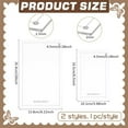 thumbnail image 2 of 2Pcs 2 Sizes Rectangle Book Sewing Template Acrylic Template Clear Bookbinding Tool for Portable Notebook Journal Handbook Cover Making diy, 2 of 6