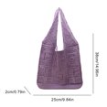 thumbnail image 2 of Bolsos Verano Bolsas Punto Su Tejido para Mujeres Bolso Hombro Crochet Gran Capacidad Liviana, 2 of 9