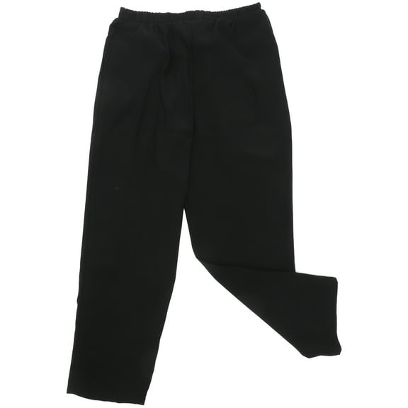 HOOWIFFY Breathable Chef Pants Black Workwear for Men and Women, Kitchen Uniform Trousers, Size 40.6x31.5 inches