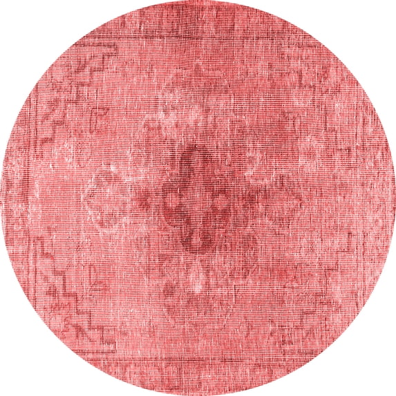 Ahgly Company Indoor Round Persian Red Traditional Area Rugs, 5' Round