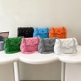thumbnail image 2 of Bolso de mano de estilo moderno, sencillo, de PU, tipo mensajero, para uso diario, con rombos, para mujer, 2 of 5