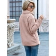 thumbnail image 4 of Women'S Winter Coats Fleece Faux Fur Shearling Oversized Trendy Jackets Warm Outerwear Clothing Pink XXXL, 4 of 9