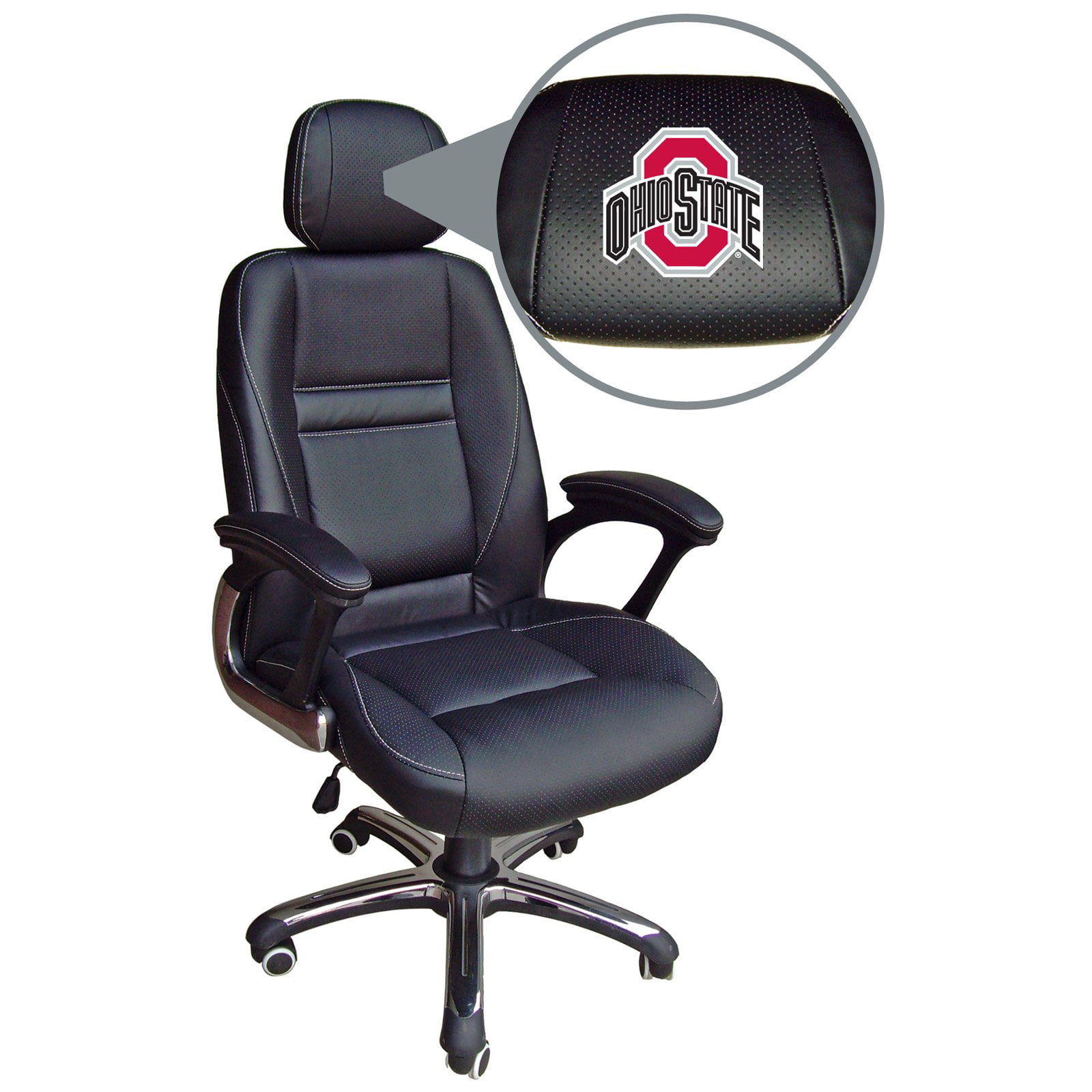 NCAA Ohio State Buckeyes Office Chair With Arms 