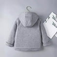 thumbnail image 6 of AINIYS Baby Boys Girls's Winter Wool Coat Hooded Peacoat Kids Fleece Lined Jacket Warm Thicken Windproof Overcoats Gray 4 Years, 6 of 6