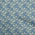 thumbnail image 1 of oneOone Polyester Spandex Grayish Blue Fabric Asian Suzani Craft Projects Decor Fabric Printed By The Yard 56 Inch Wide, 1 of 5