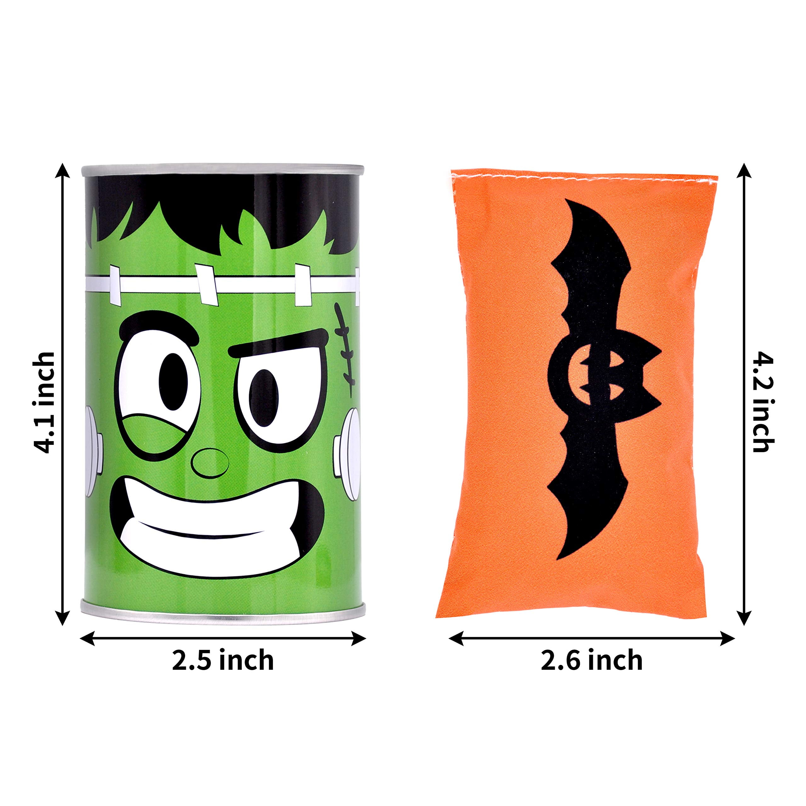 Joyfy 13 Pcs Halloween Carnival Can Bean Bag Toss Games Toys,Halloween Outdoor Party Games,Halloween Activities Prizes,Party Favors