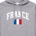 thumbnail image 2 of Instant Message - France Flag - Men's Pullover Hooded Fleece Sweatshirt, 2 of 6