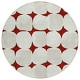 thumbnail image 2 of Addison Rugs Chantille Indoor/Outdoor Transitional Circles Burgundy Washable Round Rug, 8' x 8', 2 of 6