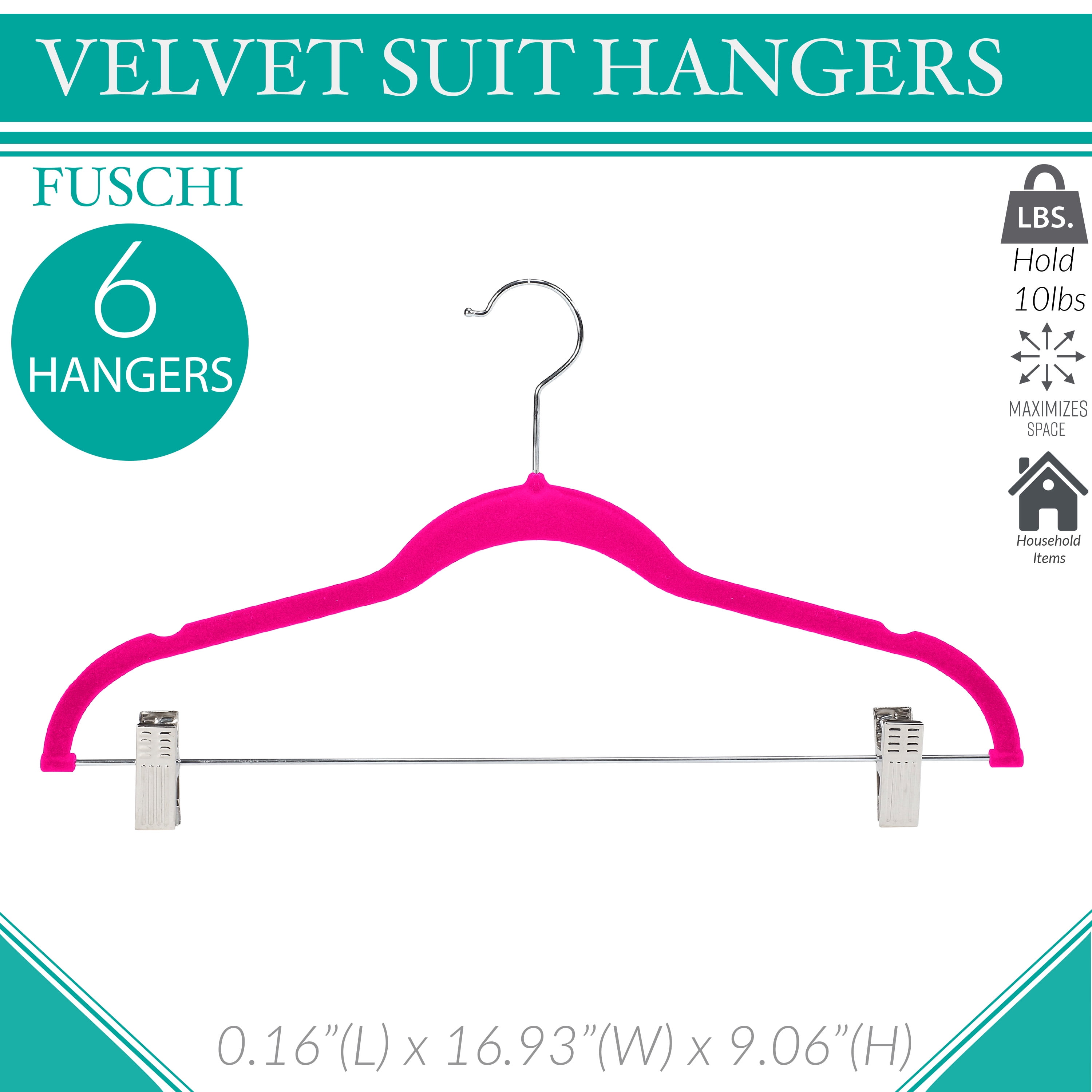 SIMPLIFY Gray Velvet Pants Hangers 6-Pack 3227-GREY - The Home Depot