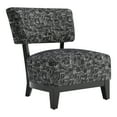 thumbnail image 2 of Furniture of America Swene Modern Fabric Abstract Pattern Accent Chair, Black, 2 of 10