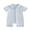 Blue, variant on BemeyourBBs Newborn Baby Boy Girl Summer Clothes 0 3 6 Months Plaid Romper One Piece Outfit Short Sleeve Turn-down Collar Zipper Jumpsuits Shorts