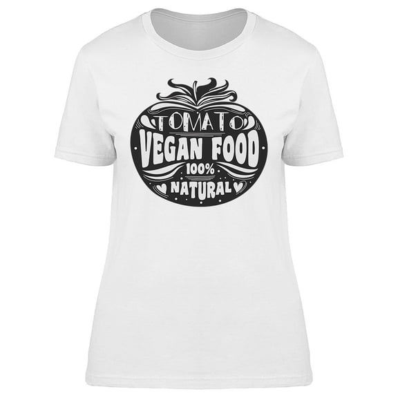 Tomato Vegan Food T-Shirt Women -Image by Shutterstock, Female Medium