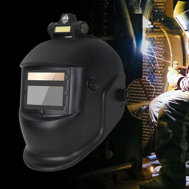 Casco de Soldadura Shamjiam Oscurecimiento Automático Energía Solar Gris