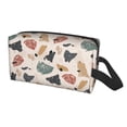 thumbnail image 2 of XMXT Large Capacity Makeup Bag, Beige Marble Speckled Travel Toiletry Bags Zippers Storage Cosmetic Bag for Women Men, One Size, 2 of 9
