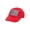 Red, variant on Youth Sized USA Adjustable Unstructured Hat - Red