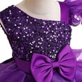 thumbnail image 7 of Otqutp Fashion Sequined Puffy Dress for Girls - Tiered Cake Skirt Gown with Bow Detail, Wedding and Pageant Parties Wear 3-10 Years, 7 of 7