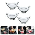 thumbnail image 3 of HONITANO Clear Bowls Snacks Bowls Acrylic Clear 4Pcs 6.9X5.1X3.1In, 3 of 8