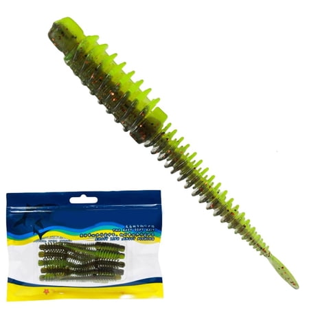 Yammee 10pcs Floating Fishing Lures for Trout Soft Lures Wobblers 8.5/7.5/6.5cm Worm Artificial Baits Swimbait Rigs