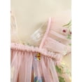 thumbnail image 5 of Miaouyo Infant Baby Girls Summer Romper Dress 1 3 6 9 12 18 Months Mesh Flower Butterfly Embroidery Sleeveless Square Neck Adorable Jumpsuit, 5 of 9