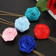 thumbnail image 3 of Uxcell Rose Flower Brooch Pin Lapel Pin for Men Suit Accessories Floral Pins Dark Red, 3 of 6