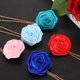 thumbnail image 3 of Pin de solapa de rosa Uxcell para hombres, accesorios de traje, pines florales verdes, 3 of 6