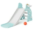 thumbnail image 3 of XJD Toddler Slide Indoor Slide for Toddlers Age 1-3 Slide for Kids, Outdoor Slide Baby Slide Plastic Slide Play Slide Basketball Hoop and Ball Foldable Slide, Green, 3 of 10