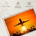 thumbnail image 6 of Elephant Stock Airplane Summer Flight Wall Art - Horizontal Canvas Wall Art - Living Room Wall Decor - Transportation Canvas - Orange And Black Decor - 48" x 32", 6 of 8