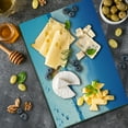 thumbnail image 5 of Shark Cutting Board, Goldfish Mammal Fin on Top of the Water Fake Comical Humorous Nature Image, Decorative Tempered Glass Cutting and Serving Board, Large Size, Blue Orange, by Ambesonne, 5 of 5