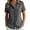 Dark Gray, variant on Button Down Shirts for Women Collared Short Sleeve Button Front Design with Hidden Closure for Office Errands and Everyday Wear Womens Shirts